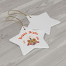 Kappa Alpha Ceramic Ornaments, 3 Shapes To Choose From