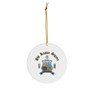 Phi Kappa Sigma Ceramic Ornaments, 3 Shapes To Choose From