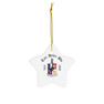 Tau Delta Phi Ceramic Ornaments, 3 Shapes To Choose From