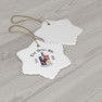 Tau Delta Phi Ceramic Ornaments, 3 Shapes To Choose From