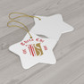 Theta Chi Ceramic Ornaments, 3 Shapes To Choose From