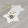 Zeta Psi Ceramic Ornaments, 3 Shapes To Choose From