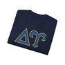 Printify Delta Upsilon Greek Letter Cotton Tee 