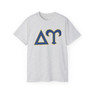 Printify Delta Upsilon Greek Letter Cotton Tee 