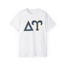 Printify Delta Upsilon Greek Letter Cotton Tee 