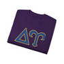 Printify Delta Upsilon Greek Letter Cotton Tee 
