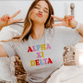 Alpha Xi Delta Cooper Color Cotton Tee