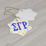 Sigma Gamma Rho Holiday Cheer Ceramic Ornament, 2 Shapes To Choose From