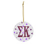 Sigma Kappa Holiday Cheer Ceramic Ornament, 2 Shapes To Choose From