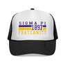 Sigma Pi Lines Trucker Caps
