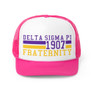 Delta Sigma Pi Lines Trucker Caps