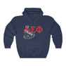 Alpha Sigma Phi Crest World Famous Hooded Sweatshirt