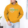 Printify Farmhouse Crest World Famous Hooded Sweatshirt 