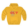 Printify Phi Kappa Psi Crest World Famous Hooded Sweatshirt 