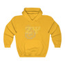 Zeta Psi Crest World Famous Hooded Sweatshirt