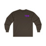 Printify Tau Epsilon Phi World Famous Crest Long Sleeve T-Shirt 