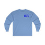 Printify Theta Xi World Famous Crest Long Sleeve T-Shirt 