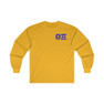 Printify Theta Xi World Famous Crest Long Sleeve T-Shirt 