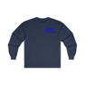 Printify Theta Xi World Famous Crest Long Sleeve T-Shirt 