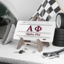 ALPHA PHI LETTERED LINES LICENSE COVERS - Custom