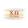 Printify CHI OMEGA LETTERED LINES LICENSE COVERS