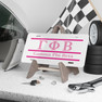 Gamma Phi Beta Lettered Lines License Covers - Custom
