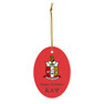 Kappa Alpha Psi Holiday Crest Oval Ornaments