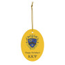 Kappa Kappa Psi Holiday Crest Oval Ornaments