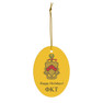 Phi Kappa Tau Holiday Crest Oval Ornaments