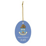 Alpha Delta Pi Holiday Crest Oval Ornaments