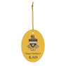 Kappa Alpha Theta Holiday Crest Oval Ornaments