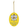 Sigma Gamma Rho Holiday Crest Oval Ornaments