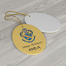 Theta Phi Alpha Holiday Crest Oval Ornaments