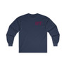 Printify Theta Tau World Famous Crest Long Sleeve T-Shirt 