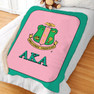 Printify Alpha Kappa Alpha Sherpa Blankets - 2 Sizes 