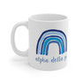 Alpha Delta Pi Rainbow Coffee Mugs