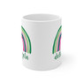 Delta Zeta Rainbow Coffee Mugs