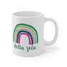 Delta Zeta Rainbow Coffee Mugs