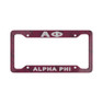 Alpha Phi New License Plate Frames