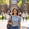 Alpha Delta Pi Greek Type Cotton Tee