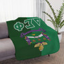 Printify Delta Sigma Phi Two Tone Sherpa Blanket
