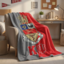 Kappa Psi Two Tone Sherpa Blanket
