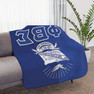 Phi Beta Sigma Two Tone Sherpa Blanket