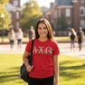 Alpha Chi Omega Greek Type Cotton Tee