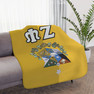 Zeta Psi Two Tone Sherpa Blanket