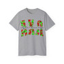 Alpha Chi Omega Floral Big Lettered T-Shirts