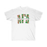 Alpha Gamma Delta Floral Big Lettered T-Shirts