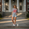 Alpha Omicron Pi Floral Big Lettered T-Shirts