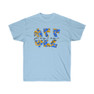 Phi Sigma Sigma Floral Big Lettered T-Shirts