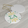 Sigma Alpha Holiday Color Snowflake Christmas Ornaments